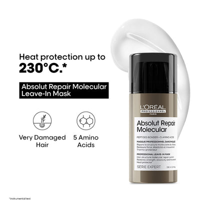 L'Oréal Professionnel Absolut Repair Molecular Deep Repairing Leave-In Cream For Very Damaged Hair