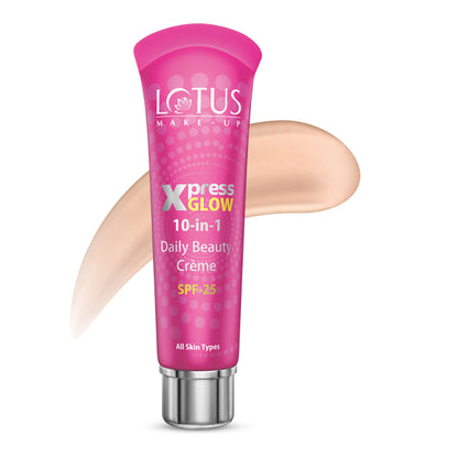 Lotus Make-Up Xpress Glow 10 In 1 Daily Beauty Face Cream SPF 25 For All Skin Types - royalpearl
