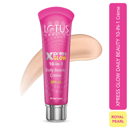 Lotus Make-Up Xpress Glow 10 In 1 Daily Beauty Face Cream SPF 25 For All Skin Types - royalpearl