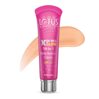Lotus Make-Up Xpress Glow 10 In 1 Daily Beauty Face Cream SPF 25 For All Skin Types - brightangel