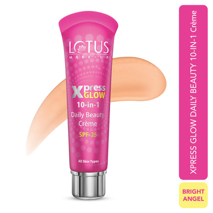 Lotus Make-Up Xpress Glow 10 In 1 Daily Beauty Face Cream SPF 25 For All Skin Types - brightangel
