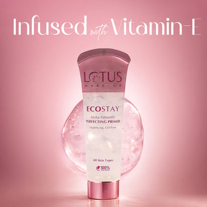 Lotus Make-Up Ecostay Insta Smooth Mattifying Perfecting Oil Free Primer,Matte Finish,All Skin Types