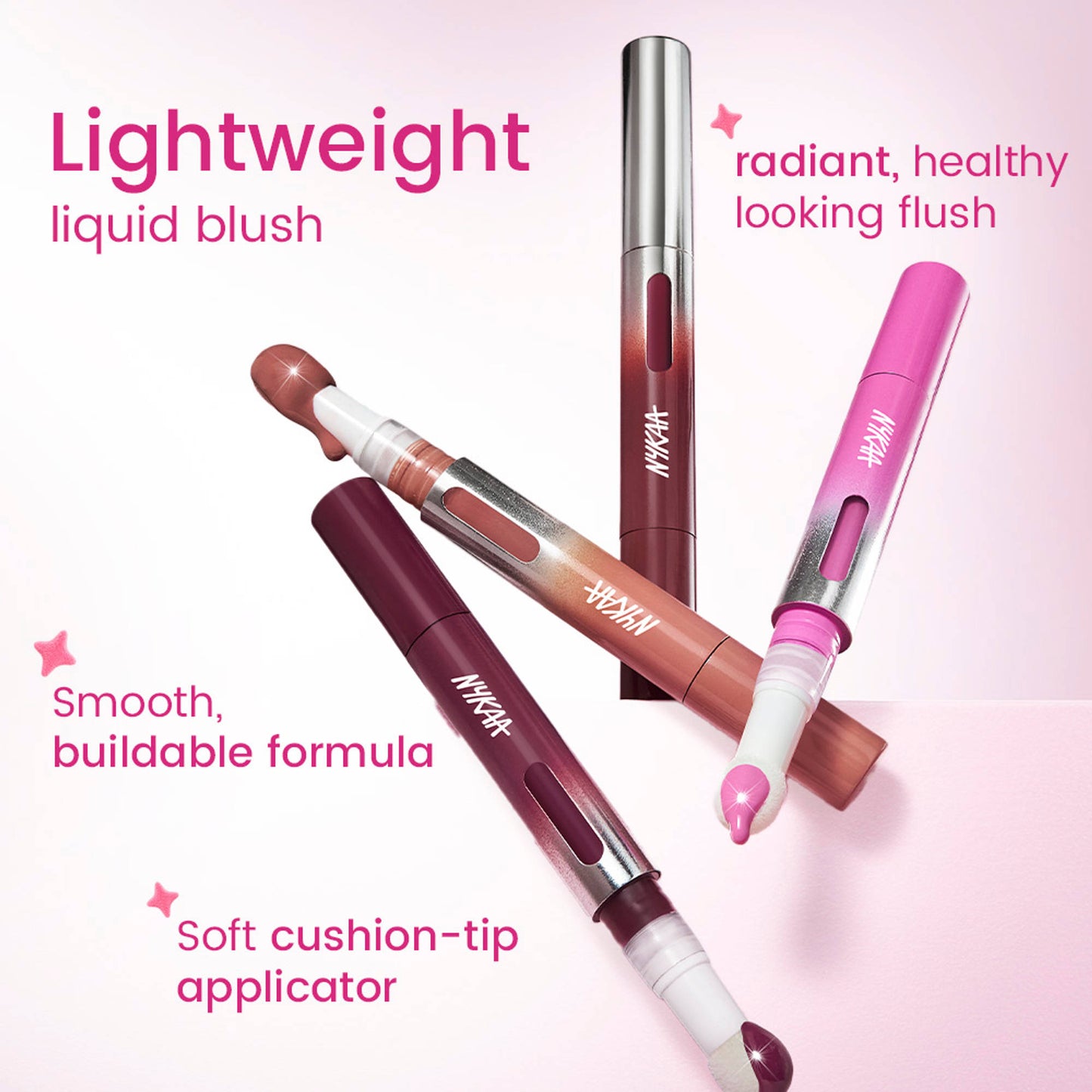 Nykaa Magic Wand Cushion Tip Liquid Twist Up Blush - Berry Bloom