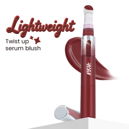 Nykaa Magic Wand Cushion Tip Liquid Twist Up Blush - Mauve Me Up