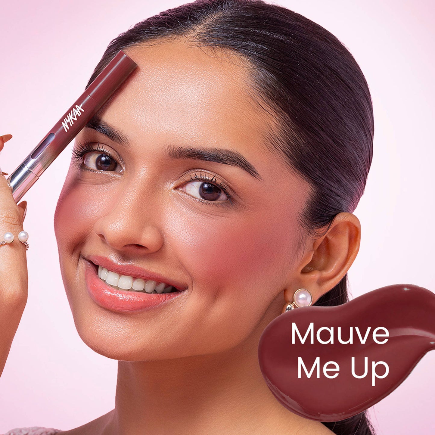 Nykaa Magic Wand Cushion Tip Liquid Twist Up Blush - Mauve Me Up