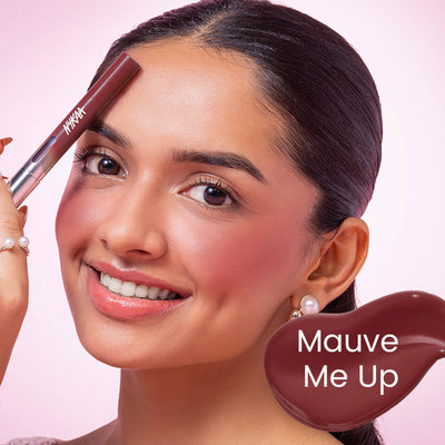 Nykaa Magic Wand Cushion Tip Liquid Twist Up Blush - Mauve Me Up