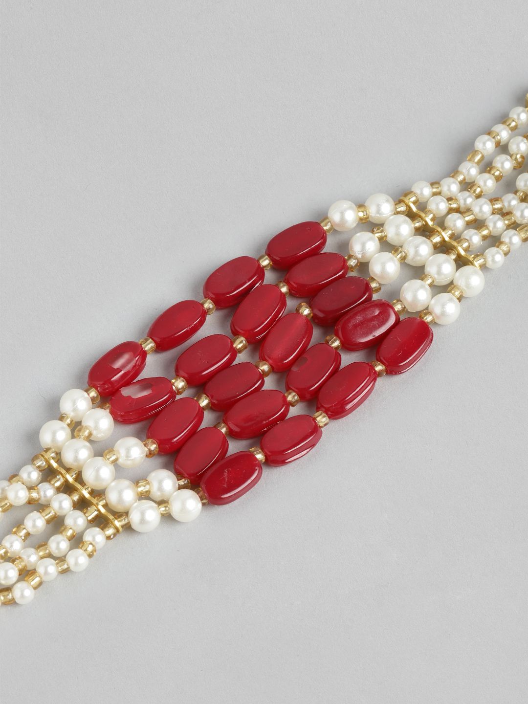 Anouk Unisex Set of 2 Beaded Bhai Bhabhi Rakhis With Roli & Chawal