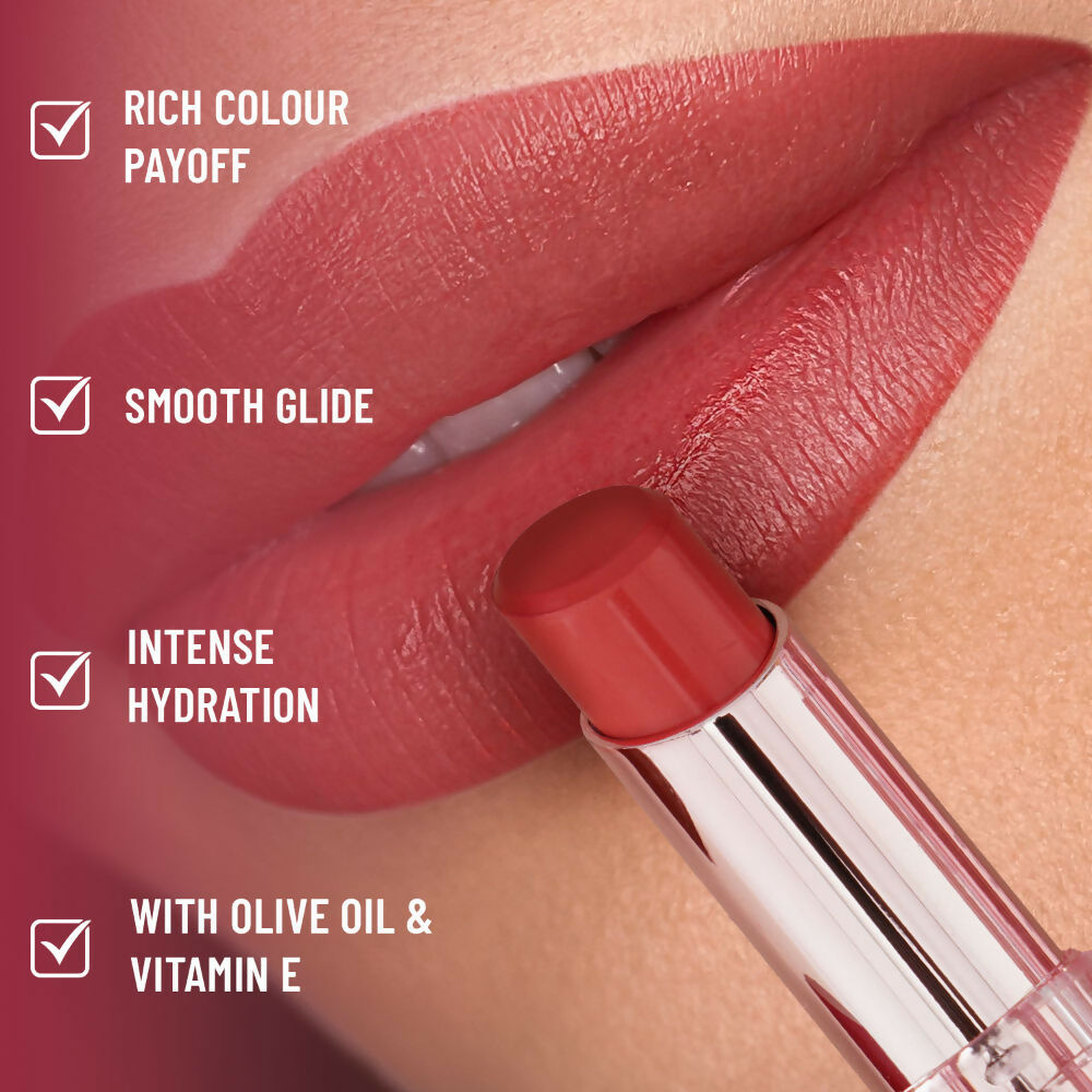Swiss Beauty High Shine Finish Smooth Glide Pure Lustre Lipstick - 12 Mad Maroon