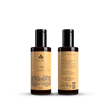 Avimee Herbal Cold Pressed Sweet Almond Oil, Fight Split Ends With Vitamin E