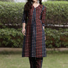 Indyancart IE Women Printed Regular Pure Cotton Kurta with Trousers