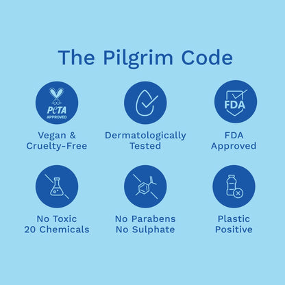 Pilgrim overnight hydrating face cream in a jar, showing creamy texture and packaging for intense skin moisture.