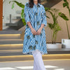 Dhiyona IE Women Printed Regular Pure Cotton Kurta with Trousers