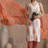 Women's Floral Printed Pure Cotton Straight Kurta with Palazzos & With Dupatta