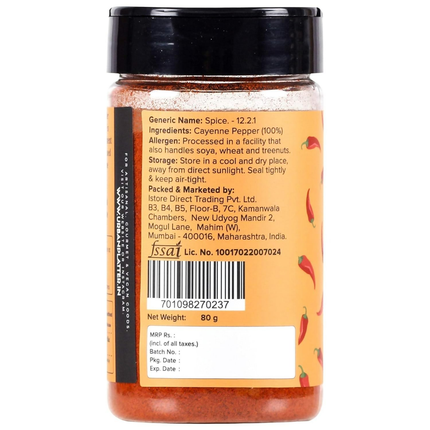Urban Platter Cayenne Pepper Powder