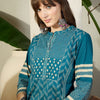 Dhiyona IE Geometric Printed Pure Cotton Top With Trousers Co-Ords