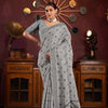 Dhiyona GR Women's Maitri Grey Linen Woven Saree