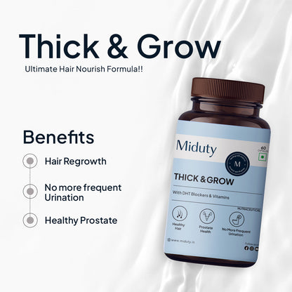 Miduty by Palak Notes Thick & Grow Capsules - Indyancart