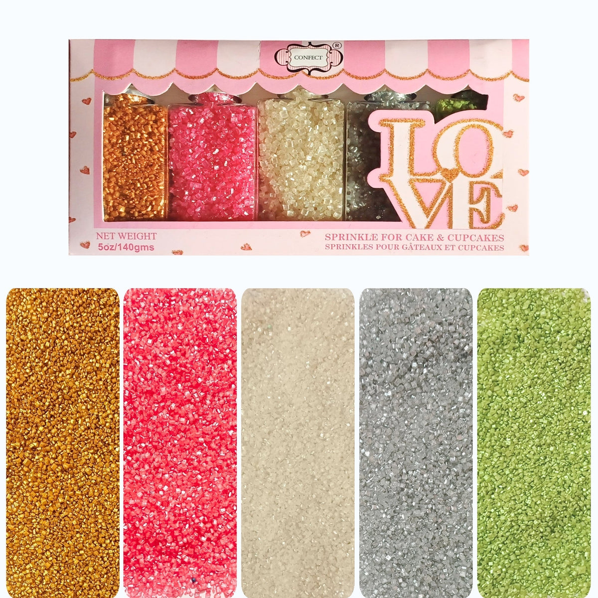Confect Sparkling Sugar Combo Multipack 7