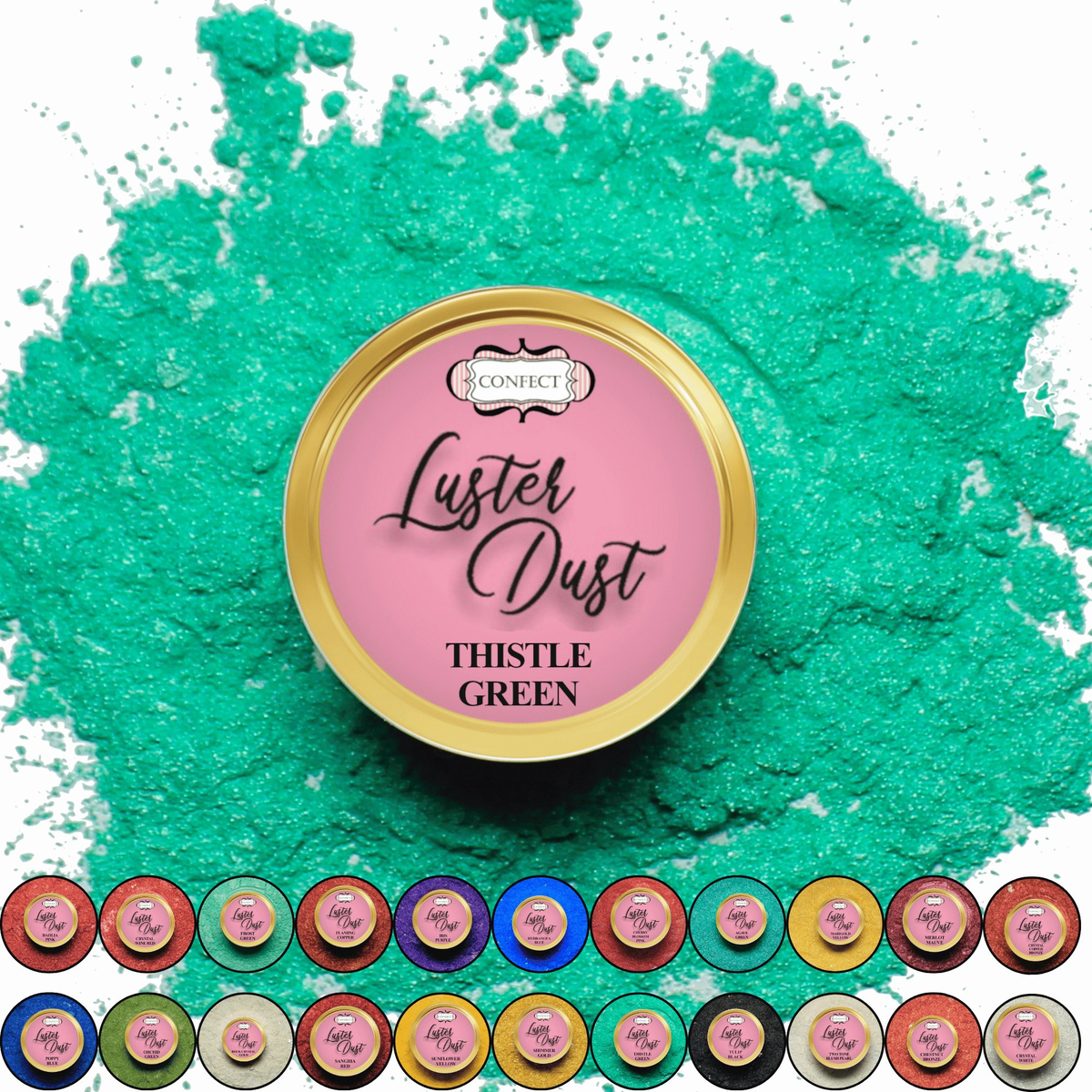 Confect Thistle Green | Edible Luster Dust