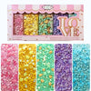 Confect Easter Sprinkles Edible | Mix Parrot Green, Pink, Sky Blue and Yellow Pearls & Stars Pack Of 5 (EAST 5) - 100Gms