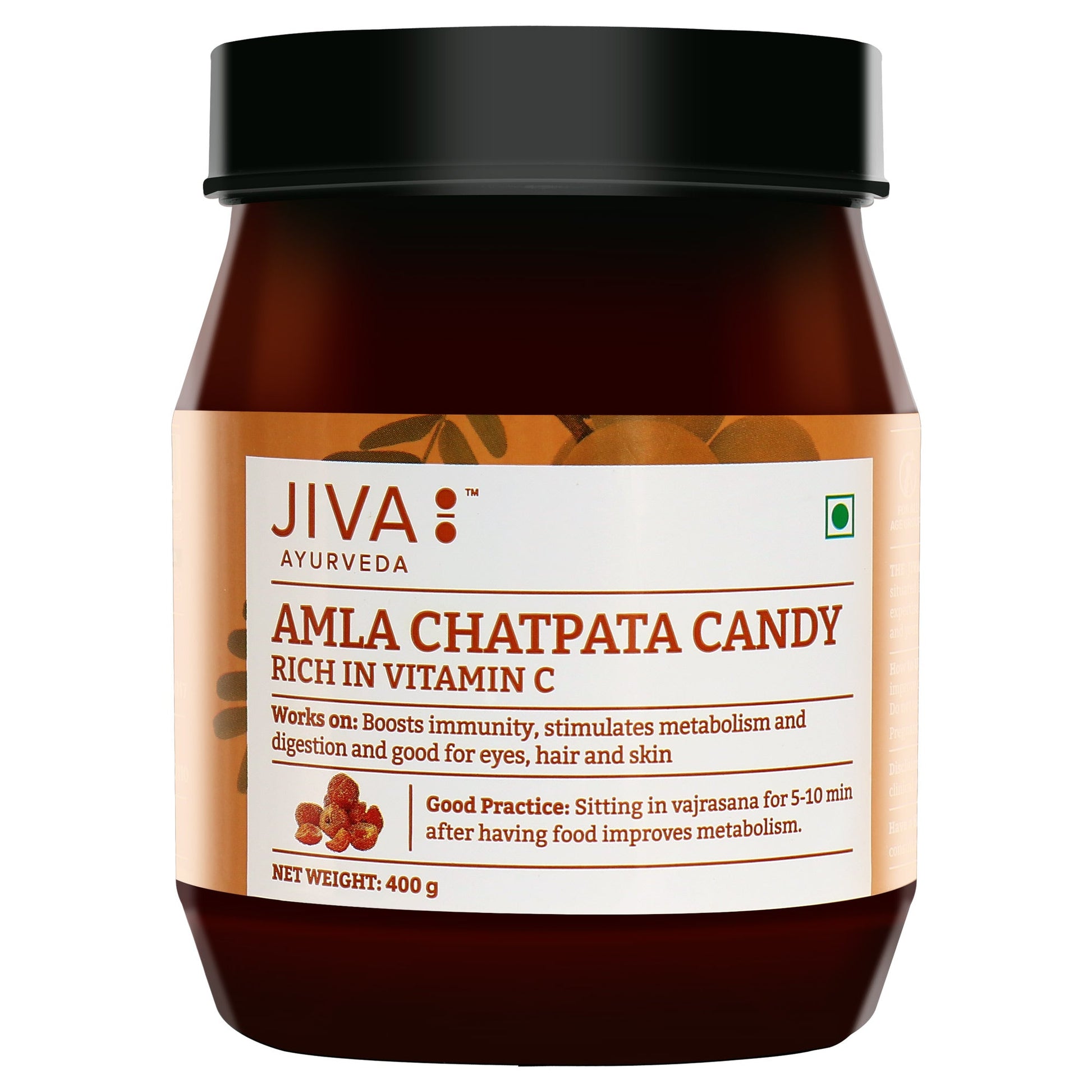 Jiva Ayurveda Chatpata Amla Candy - Indyancart