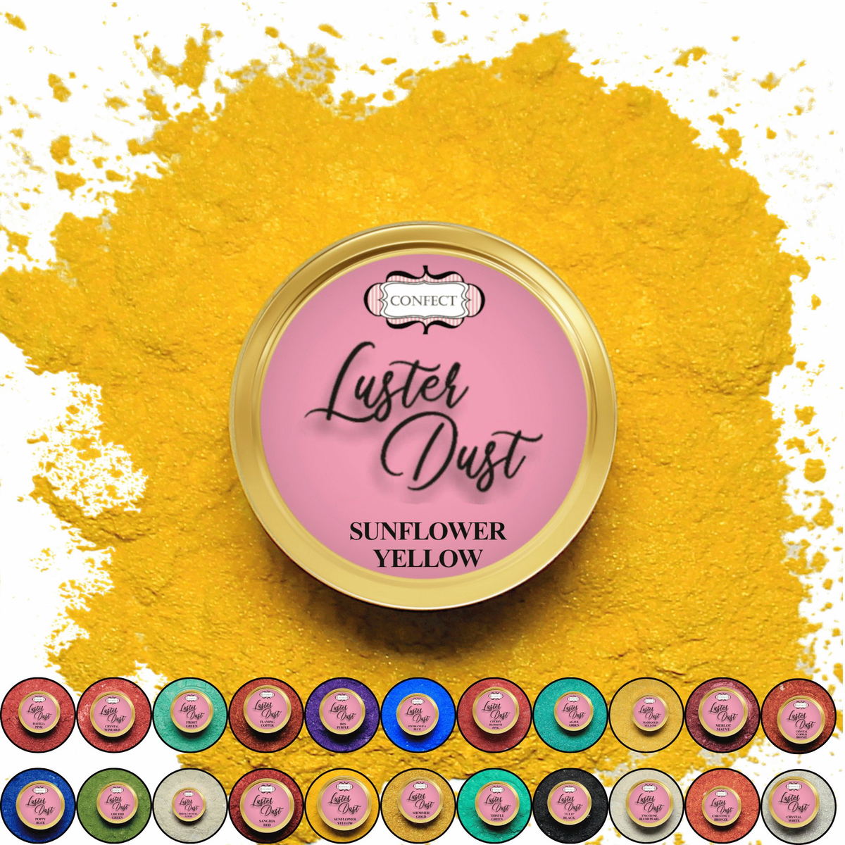 Confect Sunflower Yellow | Edible Luster Dust
