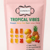 Confect Tropical Vibes Gummies | Pack of Pineapple, Mango, Kiwi, Peach, Lemon, Cherry Gummies |