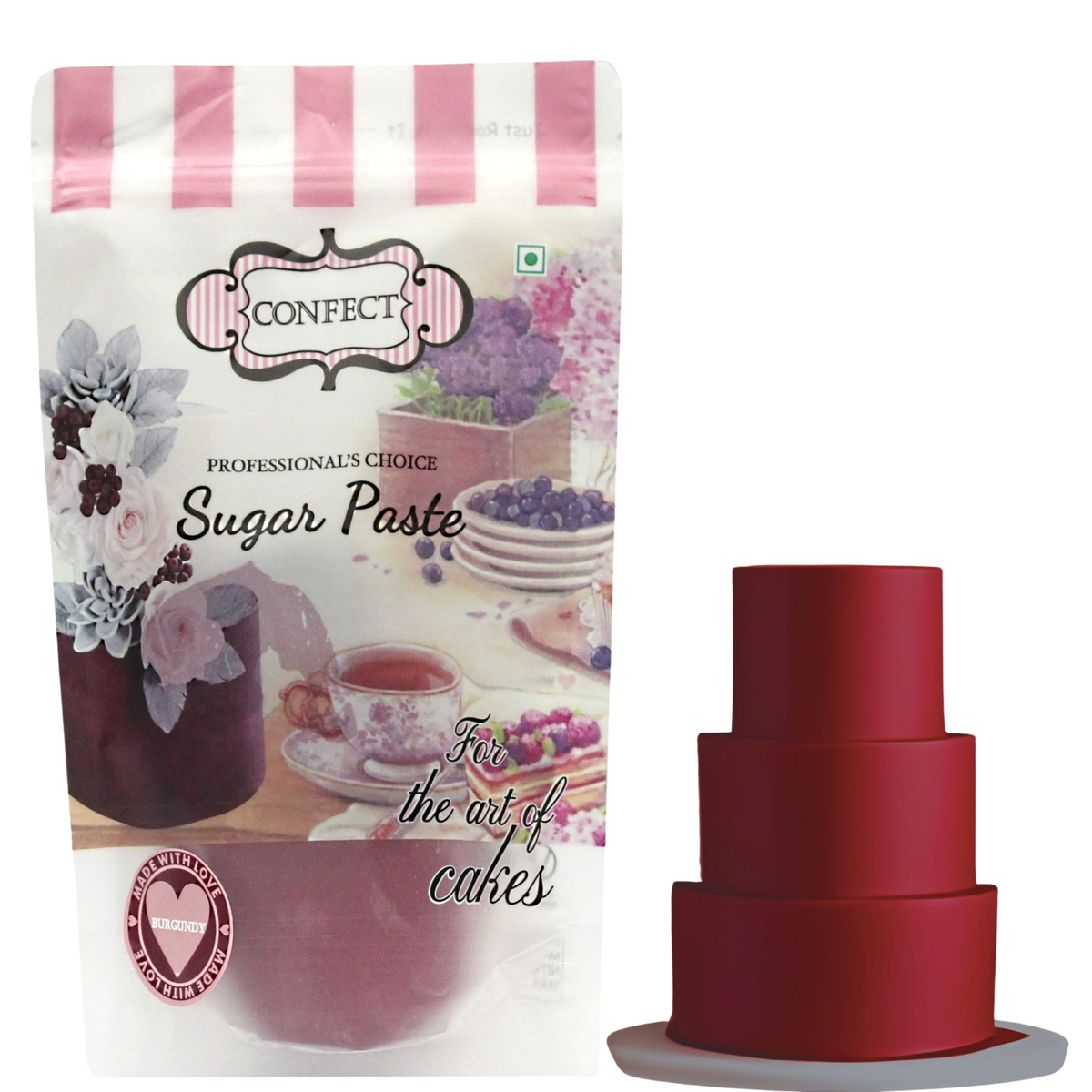 Confect Burgundy Fondant | Edible Sugarpaste