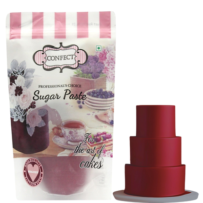 Confect Burgundy Fondant | Edible Sugarpaste