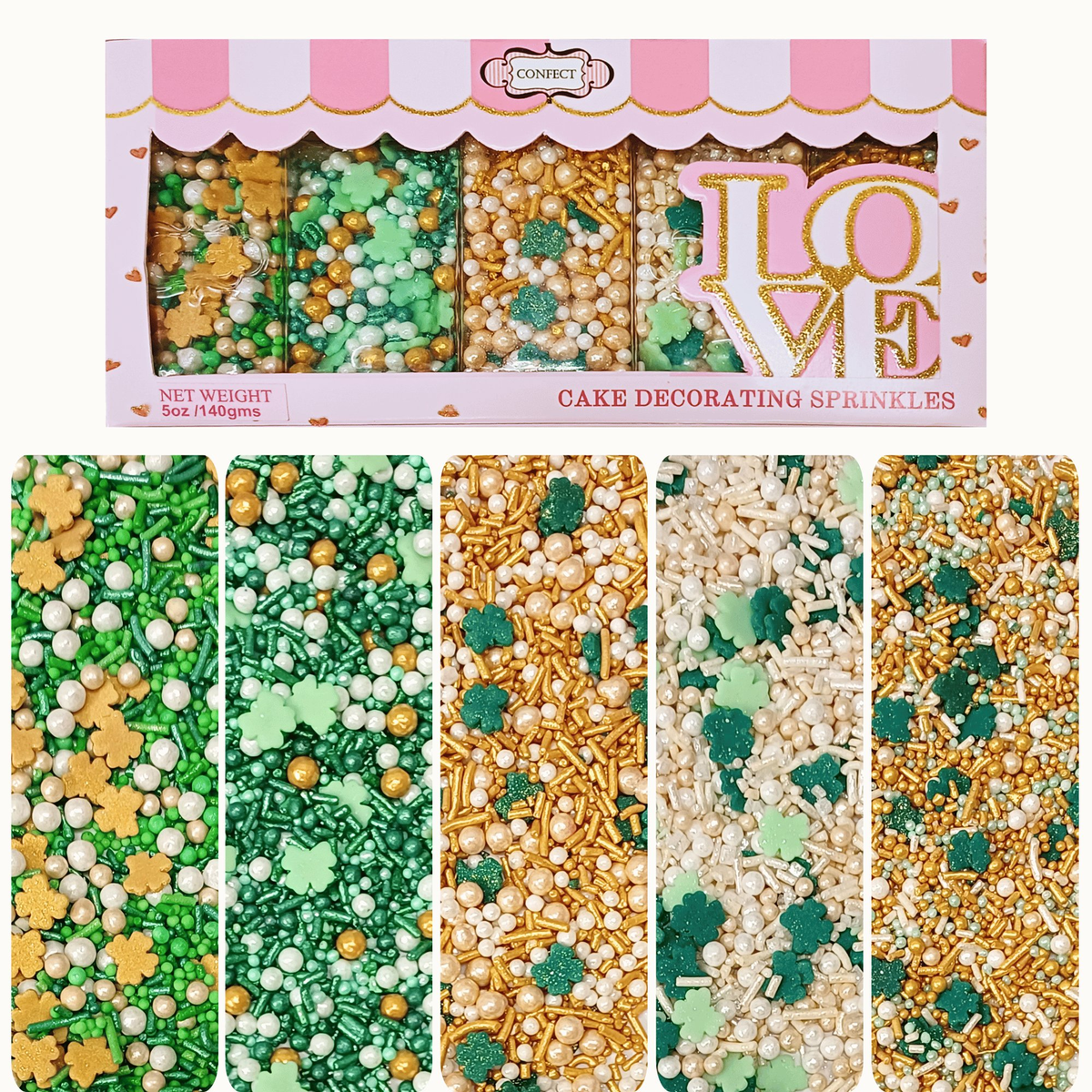Confect St. Patrick's Sprinkles Multipack 9