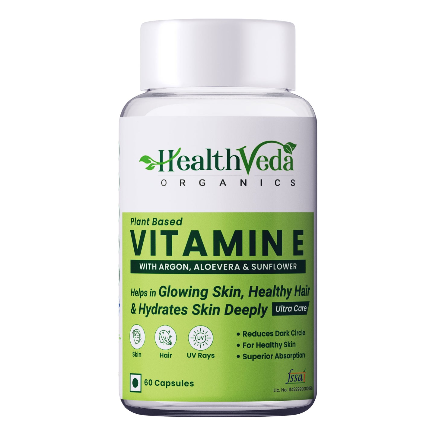 Health Veda Organics Vitamin E Capsules