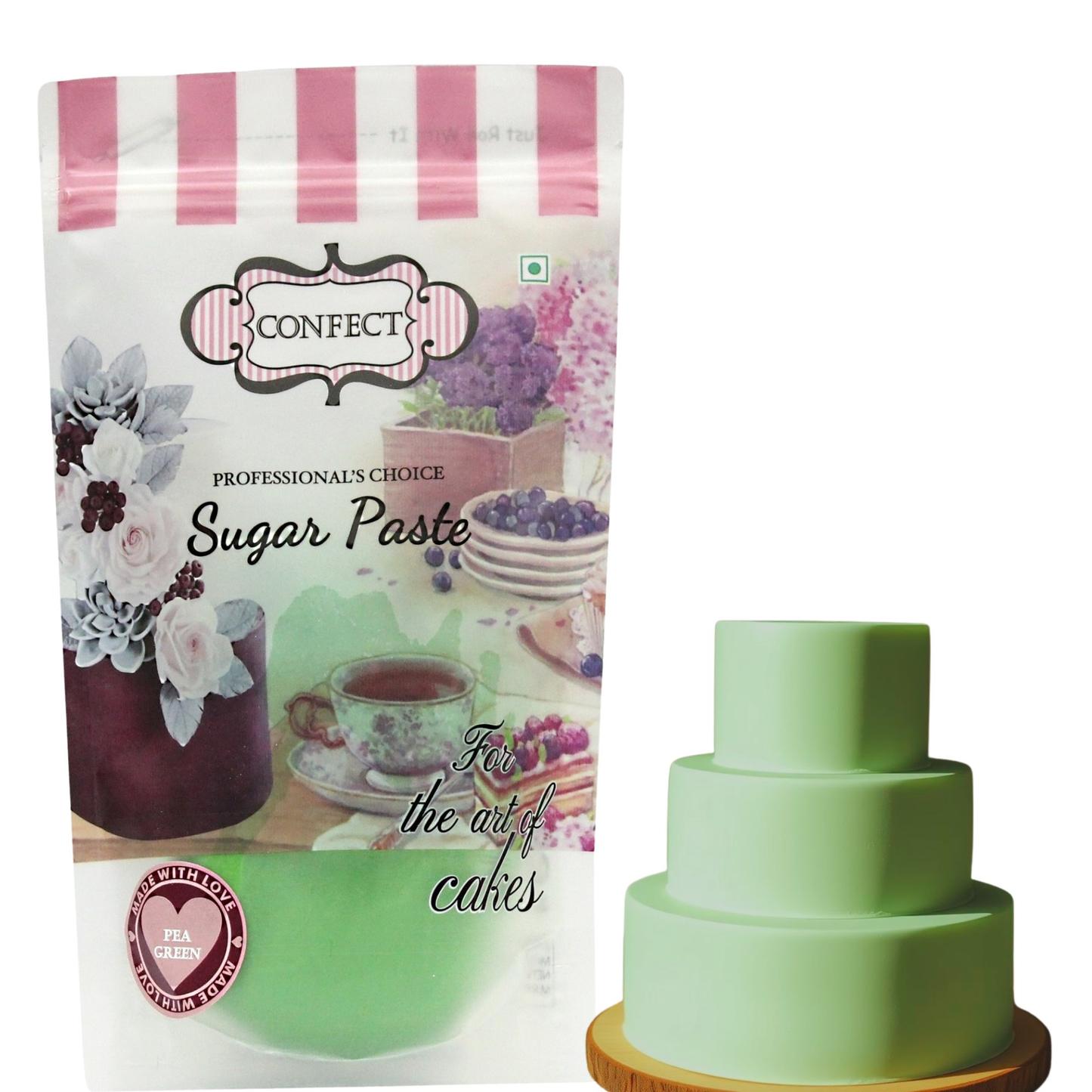 Confect Pea Green Fondant | Edible Sugarpaste