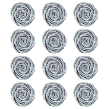 Confect Silver | Edible Metallic Sugar Roses Topper