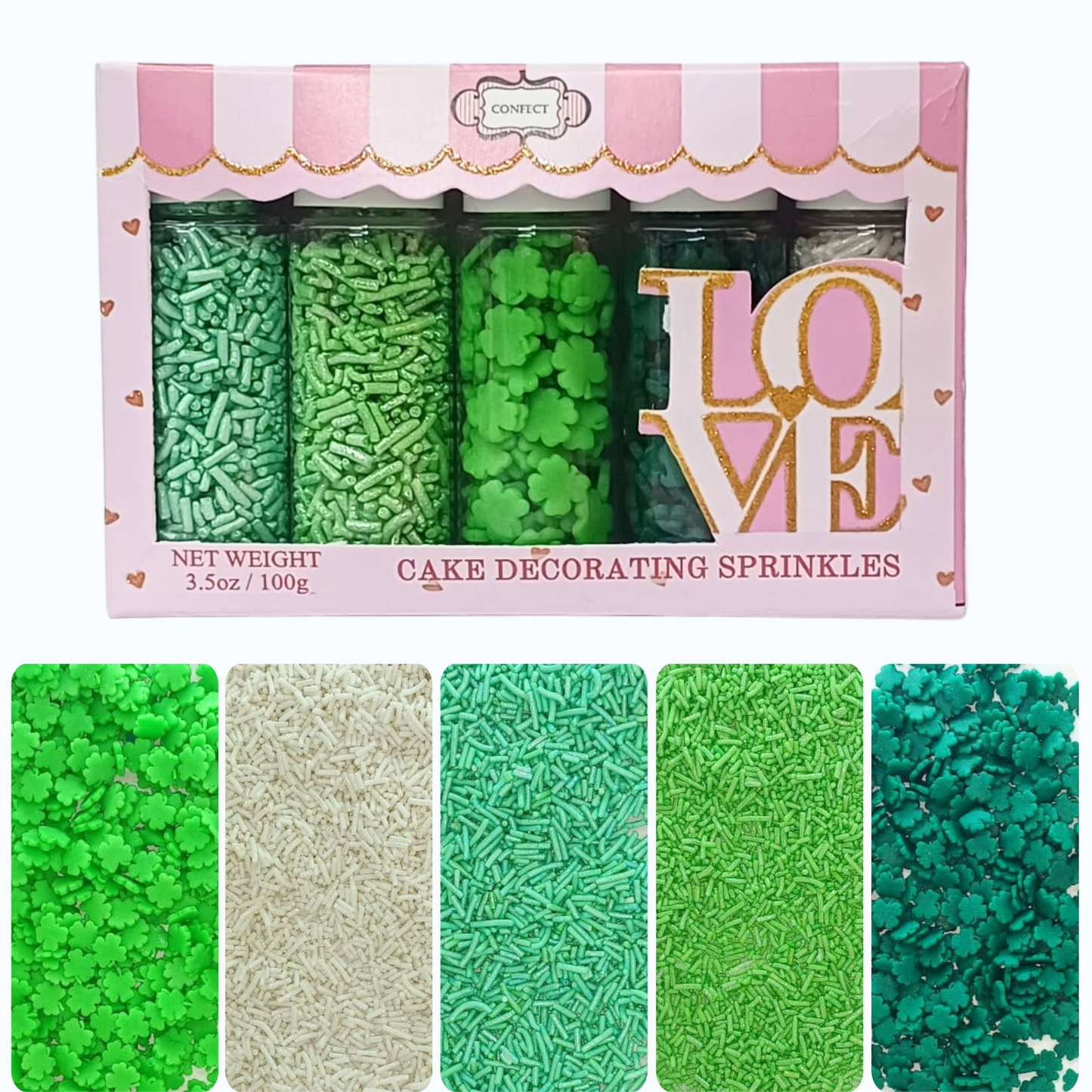 Confect St. Patrick's Sprinkles Multipack 8