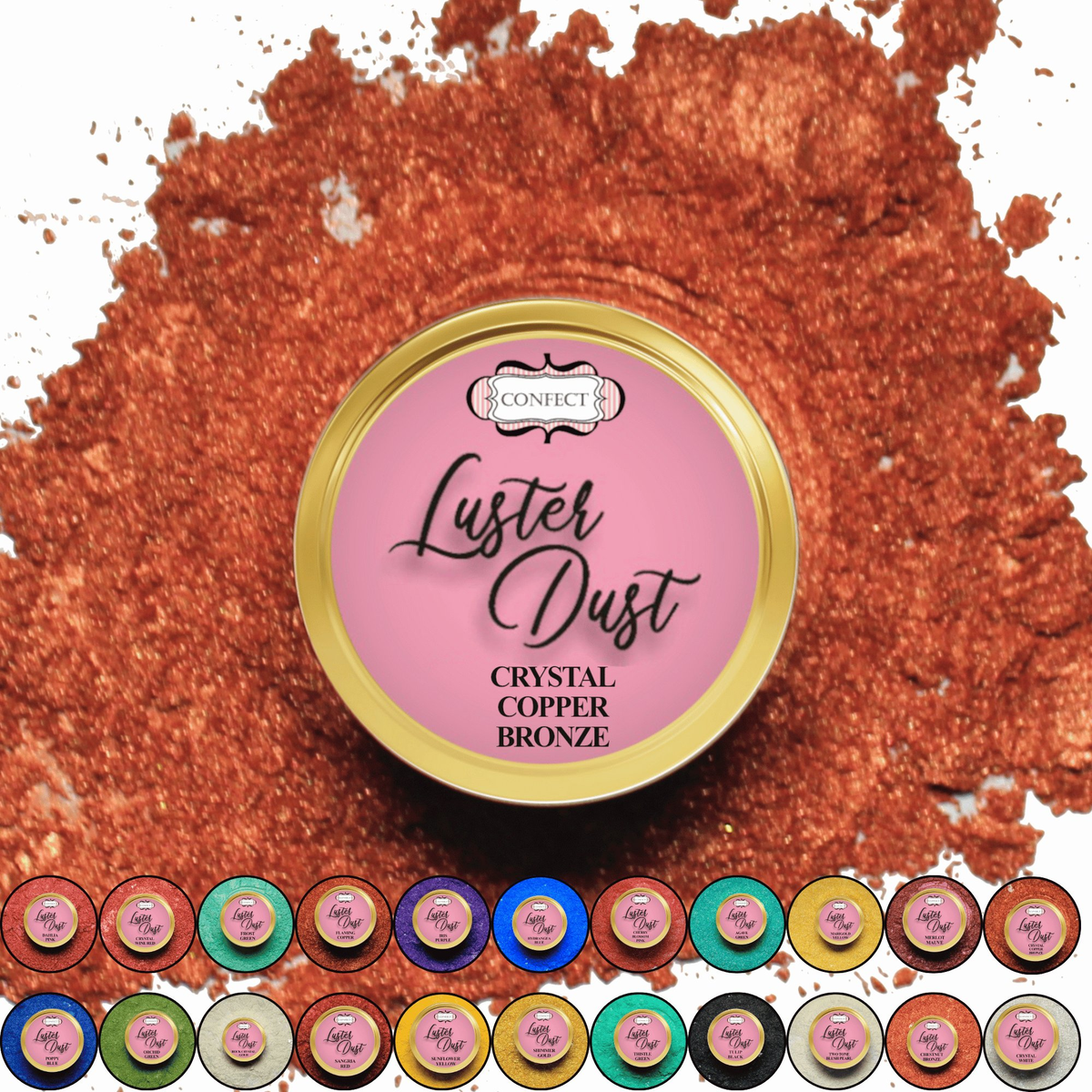 Confect Crystal Copper Bronze | Edible Luster Dust