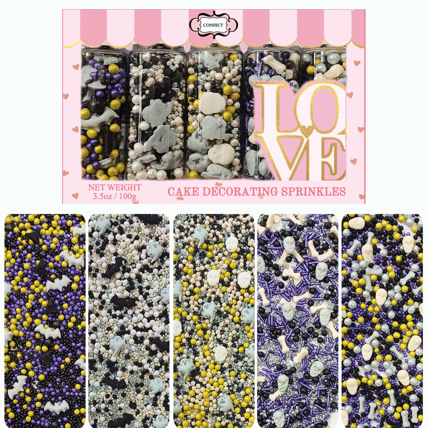 Confect Halloween sprinkles Multipack 1 (New)