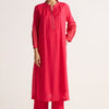 Women's Rani Pink Bemberg Silk Festive Co-ord Set