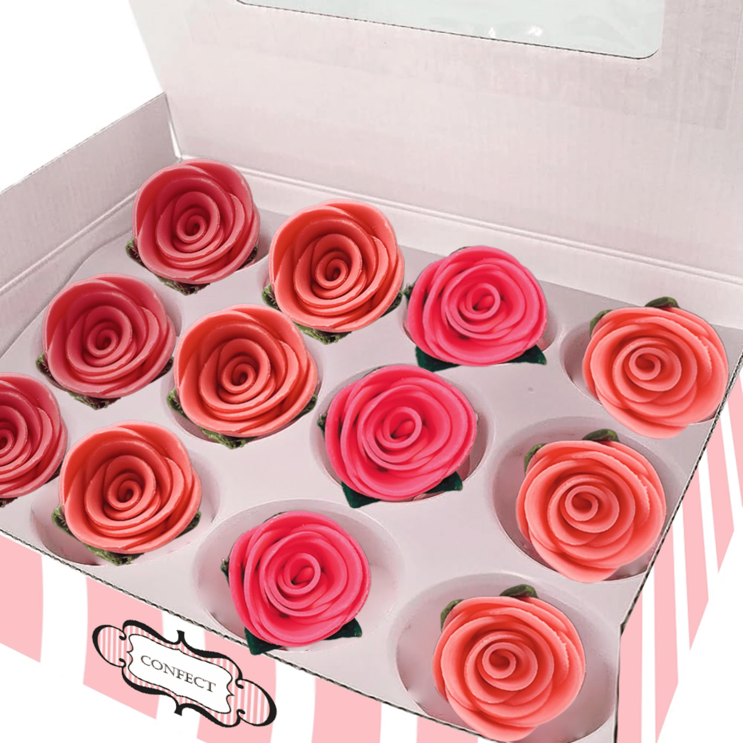 Confect Ombre- 1 | Edible Sugar Roses Topper