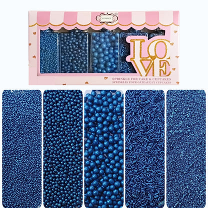 Confect Sprinkles for Cakes & Cupcakes Decoration | USP-10(Navy Blue)