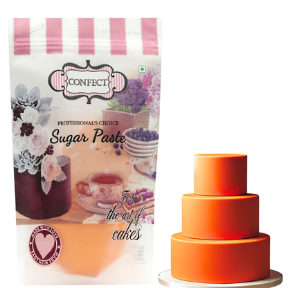 Confect Fluorescent Orange Fondant | Edible Sugarpaste