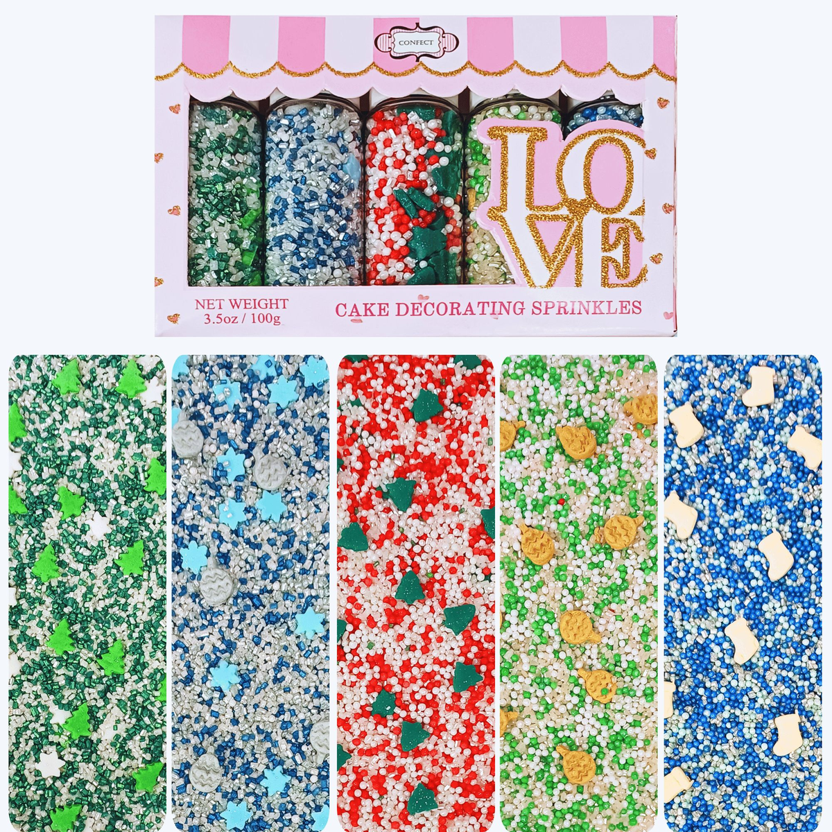 Confect Christmas Sprinkles CH Multipack 27