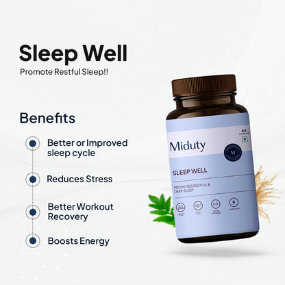 Miduty by Palak Notes Sleep Well Capsules - Indyancart
