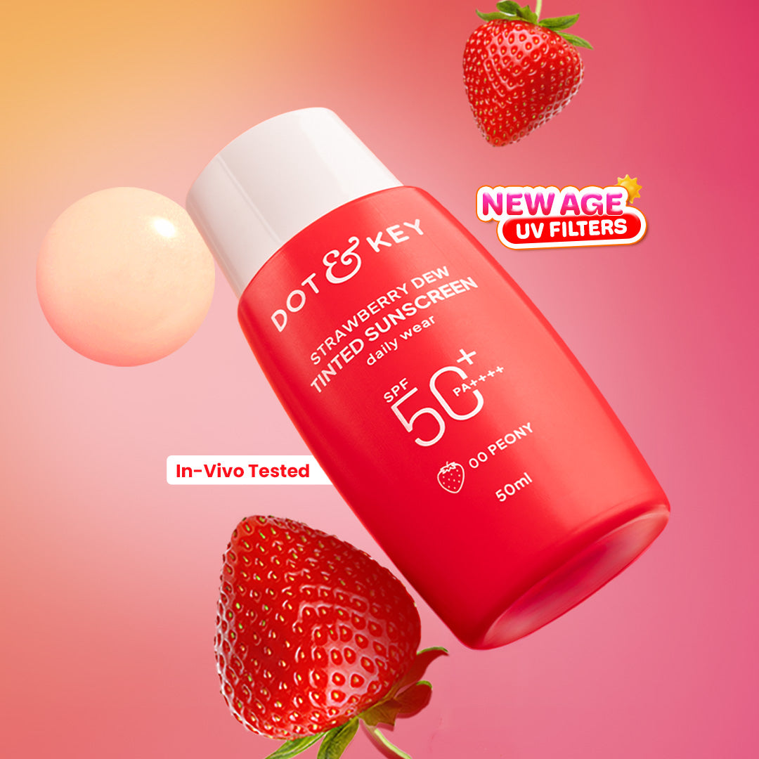Dot & Key Strawberry Dew Tinted Sunscreen SPF 50+ PA++++ With New-Age UV Filters