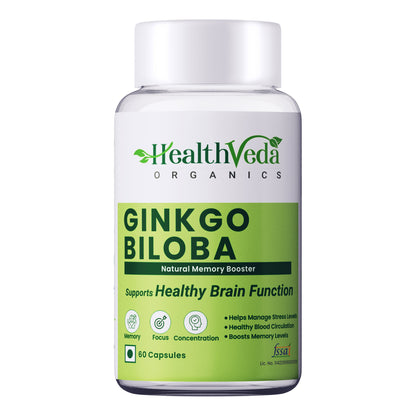Health Veda Organics Ginkgo Biloba Capsules