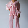 Women's Crystal Rose Crepe Silk Co-ord Set With Detailing Hand Embroidery on Top