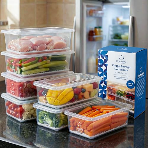 HomeWiz Fridge Storage Containers