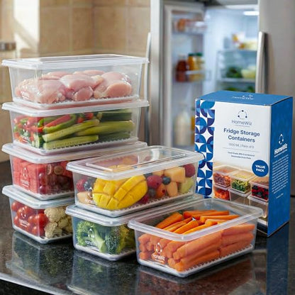 HomeWiz Fridge Storage Containers
