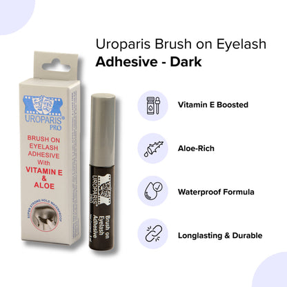 Uroparis Pro Eyelash Adhesive Vitamin E & Aloe - Dark