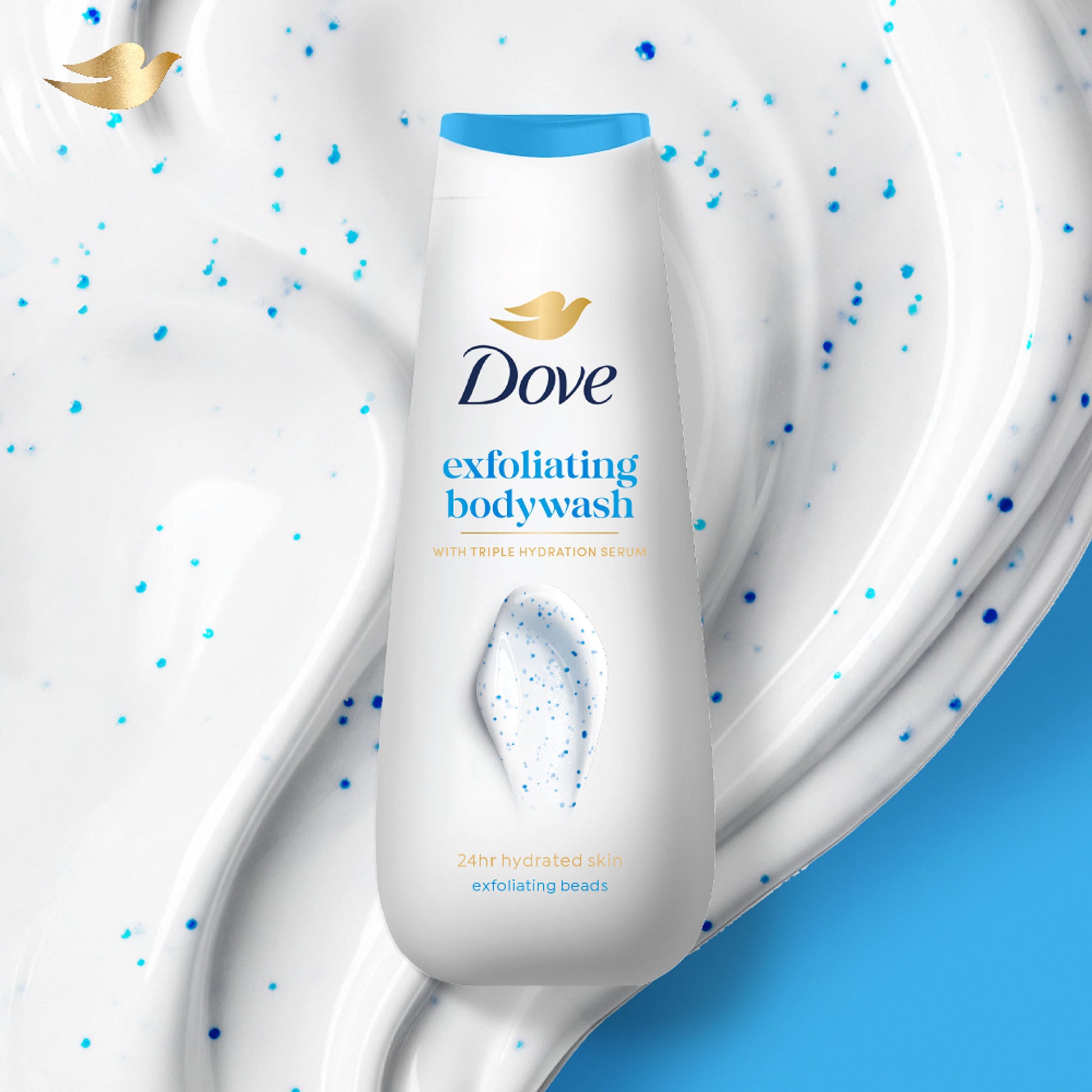 Dove Gentle Exfoliating Beads Body Wash For Softer Smoother Skin