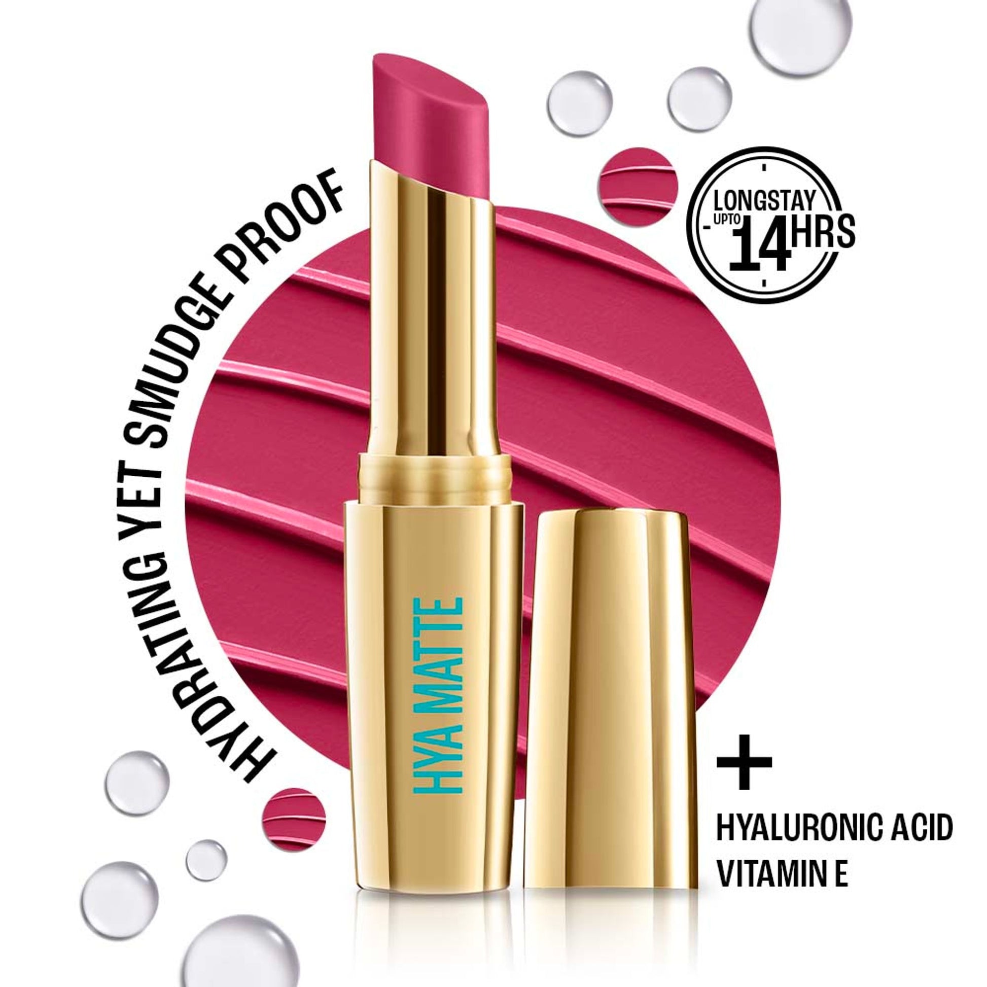 Lakme 9 To 5 Hya Matte Lipstick - Hustling Pink